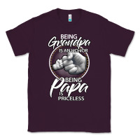 Plum being grandpa is an honor being papa is priceless, gift dad Classic Tee - longCreatives