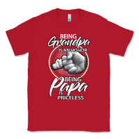 Red being grandpa is an honor being papa is priceless, gift dad Classic Tee - longCreatives
