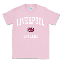 Bubblegum Pink Liverpool England Vintage Athletic Sports Design Classic Tee - longCreatives
