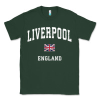 Sports Green Liverpool England Vintage Athletic Sports Design Classic Tee - longCreatives