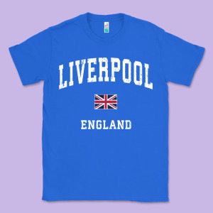 Liverpool England Vintage Athletic Sports Design Classic Tee Designed By Longcreatives