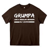 Chocolate Brown Grumpa Heavy Core Tee - Bettercallsaul