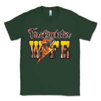 Sports Green Firefighter wife lightning bolt Classic Tee - HowdyJamesFarm