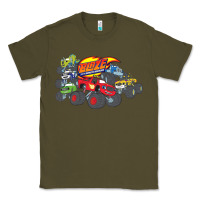 Army Green Blaze and the Monster Machines and Friends Classic Tee - longCreatives