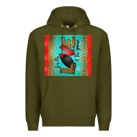 Army Green for the love of the game ice hockey Premium Hoodie - Jasminsmagicworld