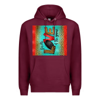 Burgundy for the love of the game ice hockey Premium Hoodie - Jasminsmagicworld