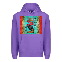 Purple for the love of the game ice hockey Premium Hoodie - Jasminsmagicworld