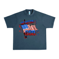 Midnight Navy One nation under god 4th of july Urban Heavy Tee - CowGirlArtShop