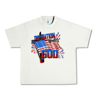 Pistachio One nation under god 4th of july Urban Heavy Tee - CowGirlArtShop