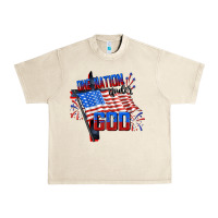 Sandshell One nation under god 4th of july Urban Heavy Tee - CowGirlArtShop