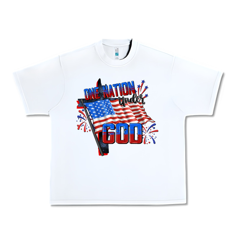 One Nation Under God 4th Of July Urban Heavy Tee by CowGirlArtShop | Teevron