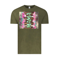 Vintage Olive Mama leopard Vintage Tee - CowGirlArtShop