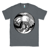 Charcoal Heather M.C. Escher Spherical Self Portrait Classic Tee - longCreatives