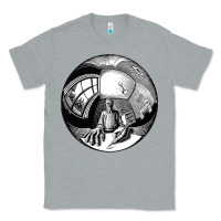 Heather Grey M.C. Escher Spherical Self Portrait Classic Tee - longCreatives