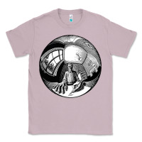 Lilac M.C. Escher Spherical Self Portrait Classic Tee - longCreatives