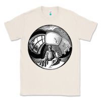 Natural M.C. Escher Spherical Self Portrait Classic Tee - longCreatives