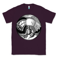 Plum M.C. Escher Spherical Self Portrait Classic Tee - longCreatives