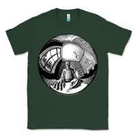 Sports Green M.C. Escher Spherical Self Portrait Classic Tee - longCreatives