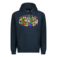 Navy my favorite platers call me grandma baseball Premium Hoodie - CowhideDigitalArt