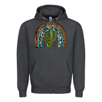 Smoke revize cactus gemstone rainbow Zipper Hoodie - Artiststas