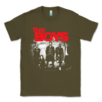 Army Green The Boys Graffiti Group Photo Classic Tee - longCreatives