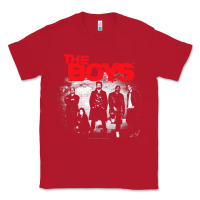 Red The Boys Graffiti Group Photo Classic Tee - longCreatives