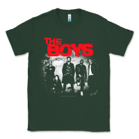 Sports Green The Boys Graffiti Group Photo Classic Tee - longCreatives