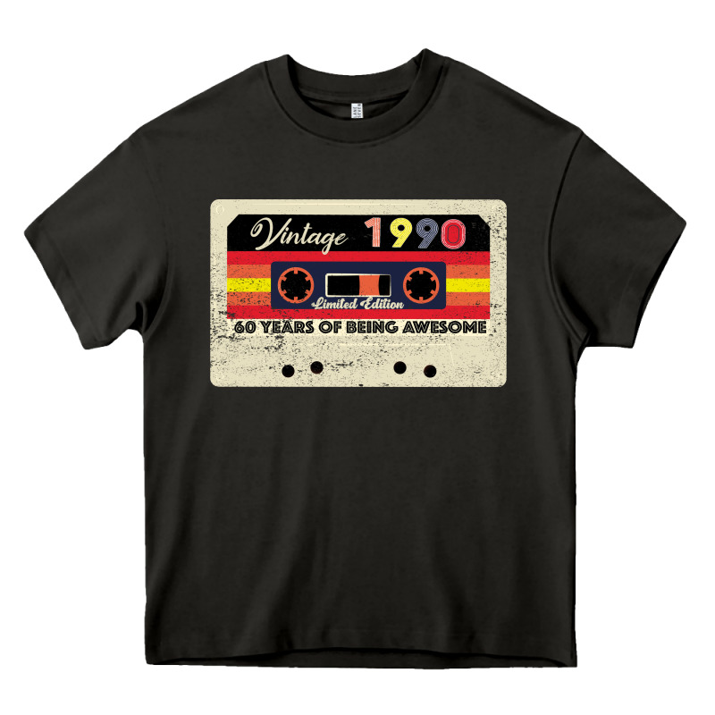 Vintage 1990 60th Birthday Cassette 30 Years Old 60 Years Heavy Core Tee by Bettercallsaul | Teevron