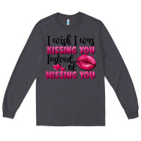 Smoke I wish i was kissing you instead of missing you Long Sleeve Tee - FaDigitalArtStudio