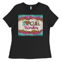 Black western social worker tumbler tbs (1) Ladies Tee - TumblerDesignByShophia