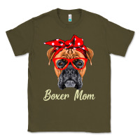Army Green Boxer Mom Dogs  Mothers Day Dog Lovers Gifts For Women Classic Tee - longCreatives