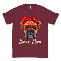 Burgundy Boxer Mom Dogs  Mothers Day Dog Lovers Gifts For Women Classic Tee - longCreatives