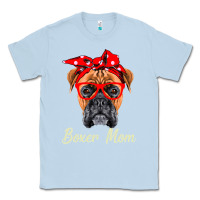 Dusty Blue Boxer Mom Dogs  Mothers Day Dog Lovers Gifts For Women Classic Tee - longCreatives