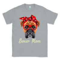 Heather Grey Boxer Mom Dogs  Mothers Day Dog Lovers Gifts For Women Classic Tee - longCreatives