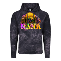 Cloud Black softball nana Vintage Hoodie - OliviaCreatesArt