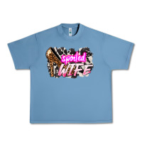 Pebble Blue Spoiled wife Mother's Day Urban Heavy Tee - HowdyJamesFarm