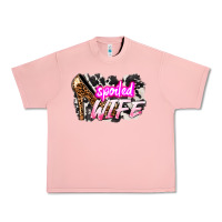 Salmon Spoiled wife Mother's Day Urban Heavy Tee - HowdyJamesFarm