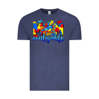 Vintage Denim Mom Autism life Vintage Tee - CowGirlArtShop