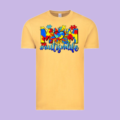 Mom Autism Life Vintage Tee Designed By Cowgirlartshop