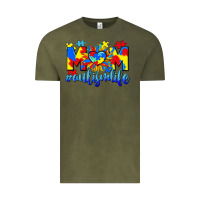 Vintage Olive Mom Autism life Vintage Tee - CowGirlArtShop