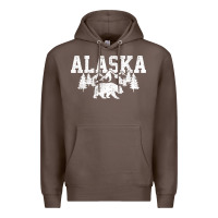 Coffee Alaska Mountains Forest Hunting Usa Premium Hoodie - longCreatives