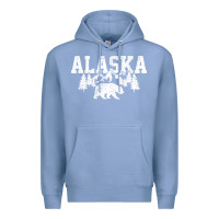 Colony Blue Alaska Mountains Forest Hunting Usa Premium Hoodie - longCreatives
