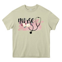 Mossy Nurse Floral Heavy Core Tee - Bettercallsaul