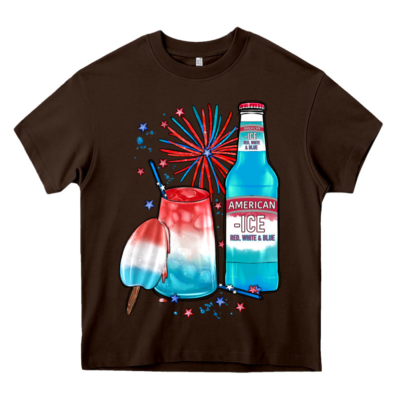 Th Of July Drinks, American Ice Heavy Core Tee by JahusDesignShop | Teevron