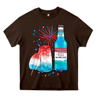 Chocolate Brown th of july drinks, american ice Heavy Core Tee - JahusDesignShop