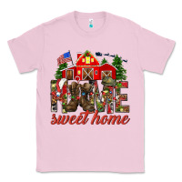 Bubblegum Pink Army Christmas Home Sweet Home Classic Tee - HowdyJamesFarm