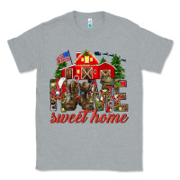 Heather Grey Army Christmas Home Sweet Home Classic Tee - HowdyJamesFarm