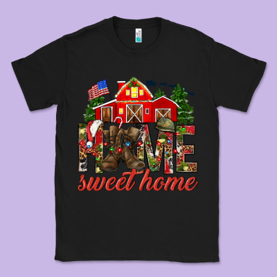 Army Christmas Home Sweet Home Classic Tee Designed By Howdyjamesfarm