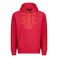 Cardinal Life Is Not A Journey To The Grave With The Intention Premium Hoodie - longCreatives