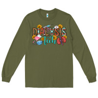 Army Green dialysis tech Long Sleeve Tee - OliviaCreatesArt